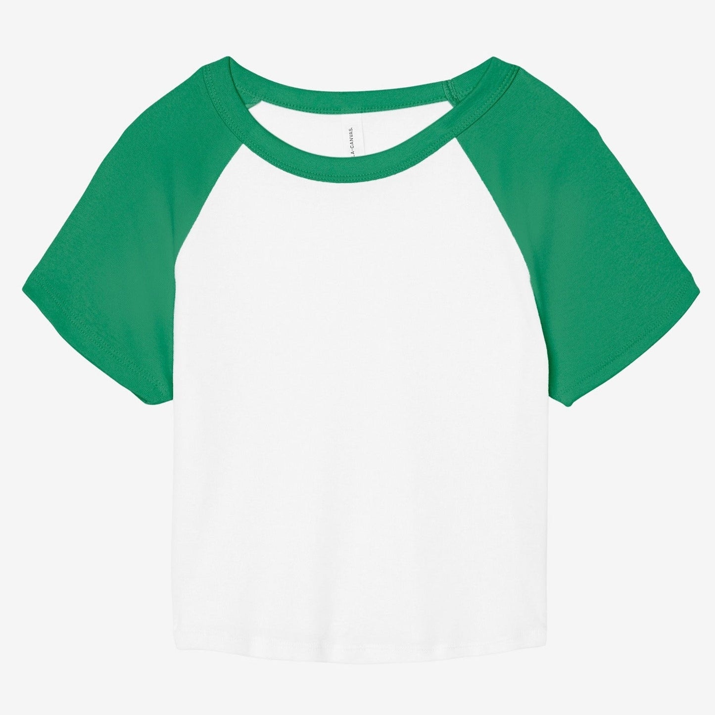 Bella Canvas Women's Micro Rib Raglan Baby T-Shirt Fitted Cap Sleeve XS-2XL
