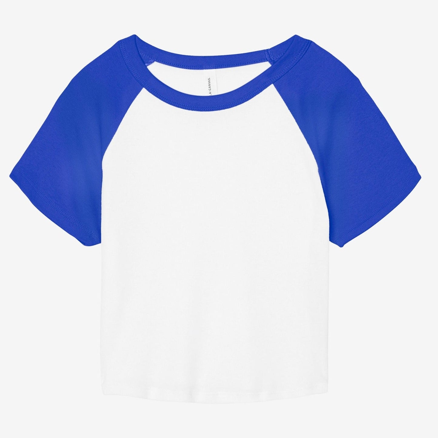 Bella Canvas Women's Micro Rib Raglan Baby T-Shirt Fitted Cap Sleeve XS-2XL