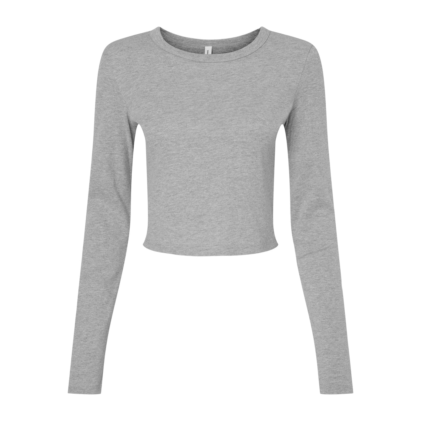 Bella Canvas Women's Micro Rib Long Sleeve T-Shirt Fitted Crew Neck XS-2XL