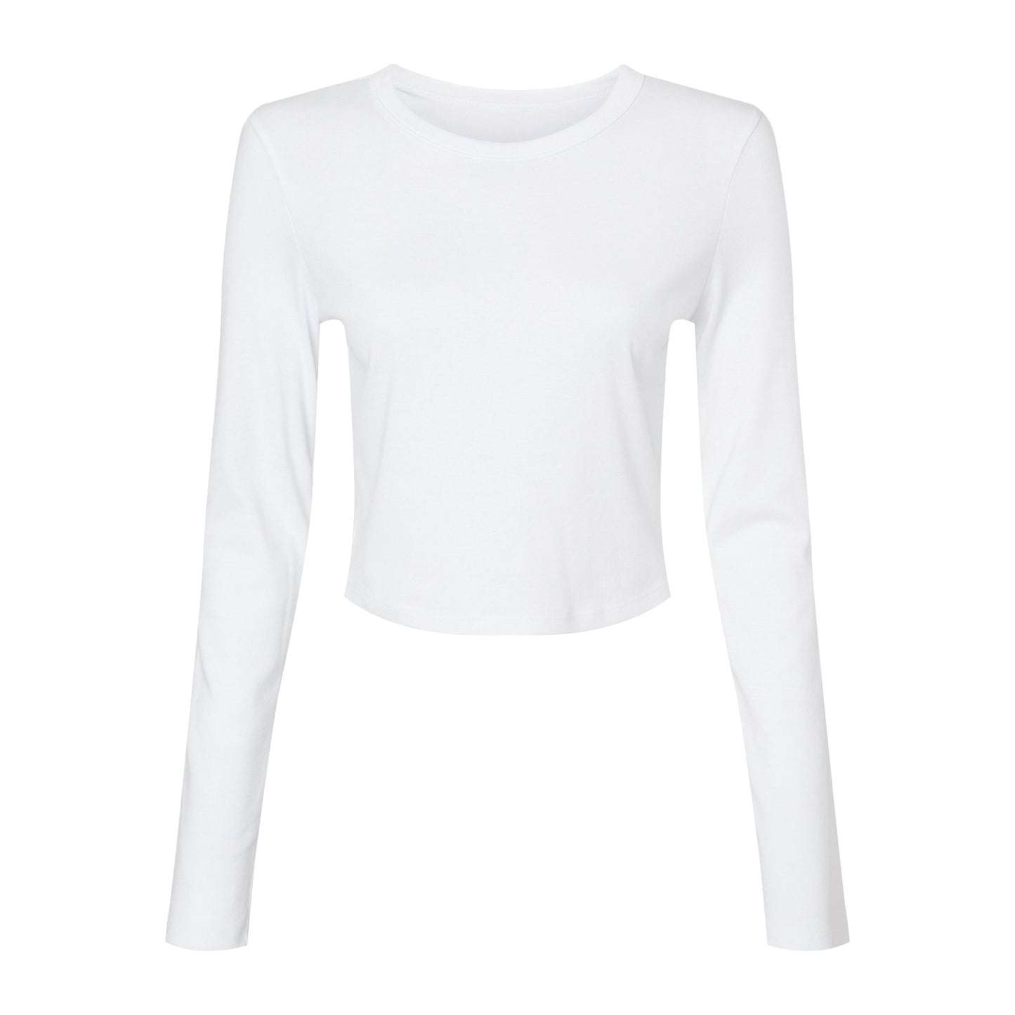 Bella Canvas Women's Micro Rib Long Sleeve T-Shirt Fitted Crew Neck XS-2XL