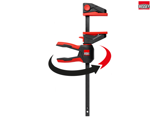 Bessey EZ360 One-Handed 360Â° Clamp 150mm Adjustable Handle 1400N Force