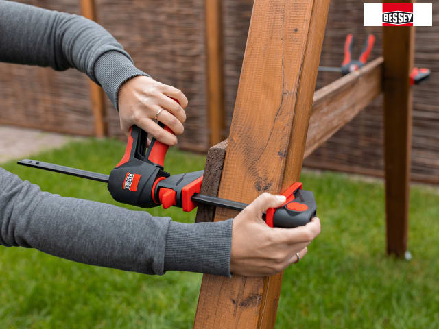 Bessey EZ360 One-Handed 360Â° Clamp 150mm Adjustable Handle 1400N Force