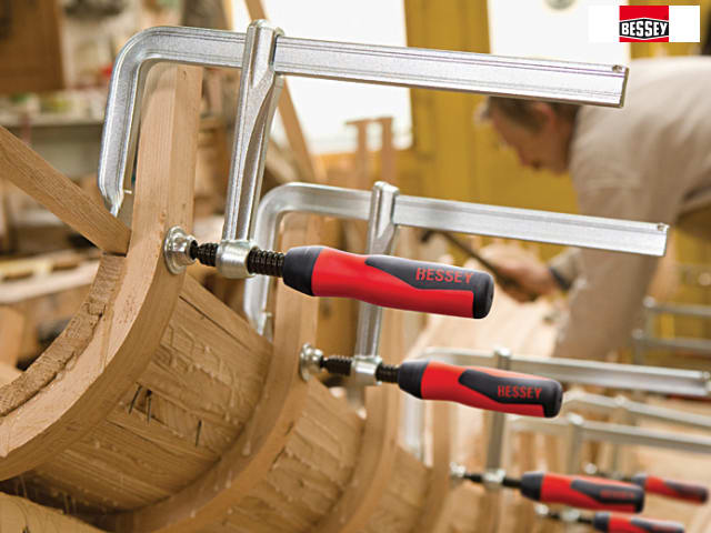 Bessey GZ16-2K All-Steel Screw Clamp 160mm Capacity Lightweight Durable Tool