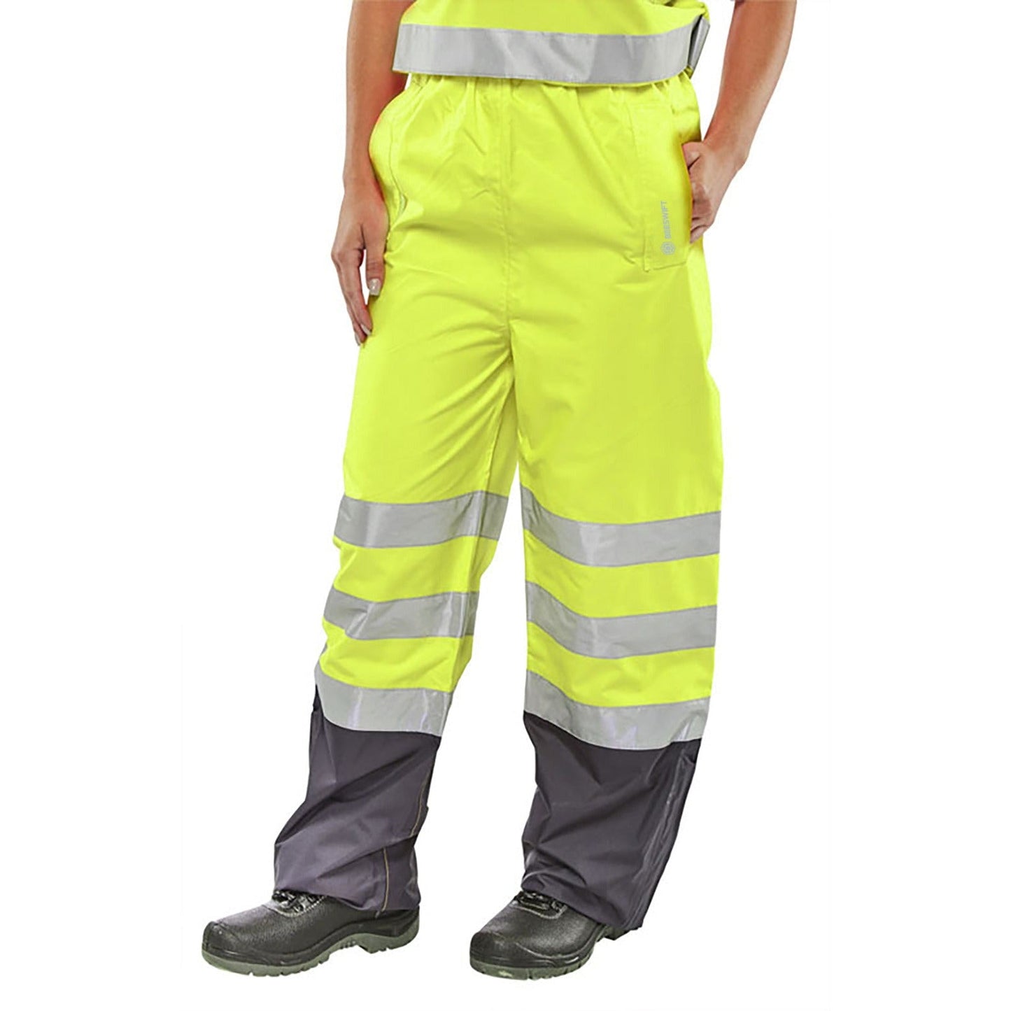 Beeswift Belfry Trousers High Visibility Waterproof Breathable EN ISO 20471