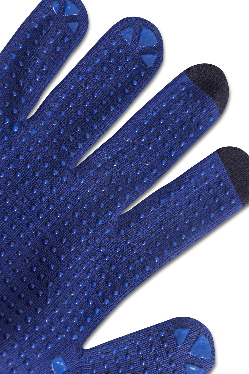 Beeswift Touch Screen Knitted Gloves Blue Polyester Cotton Grip EN388 EN511