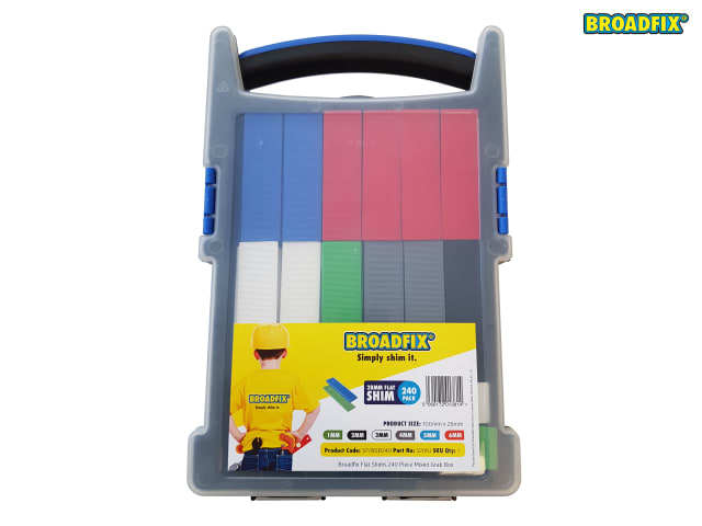 Broadfix Flat Packers Mixed Box of 240 Waterproof Recycled Plastic Shims