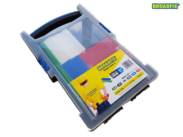 Broadfix Flat Packers Mixed Box of 240 Waterproof Recycled Plastic Shims