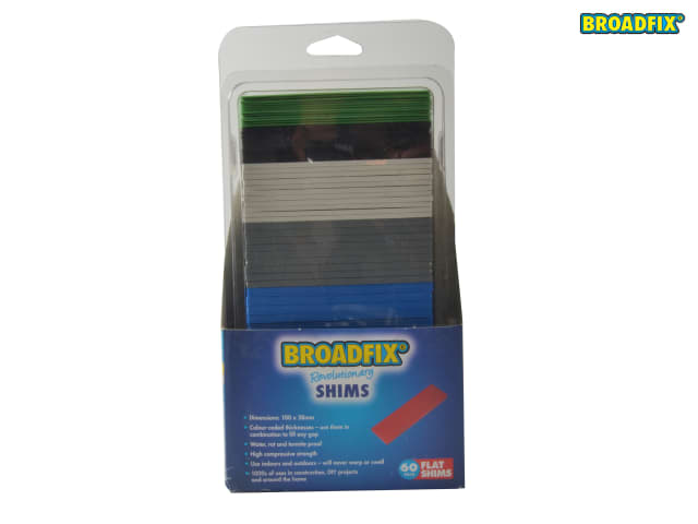 Broadfix Flat Packers Mixed Set 60 Pieces 100x28mm Waterproof Shim Pack