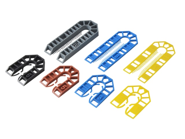Broadfix U-Shim Mixed Bag 200 - Waterproof, Recycled, Colour Coded Shims