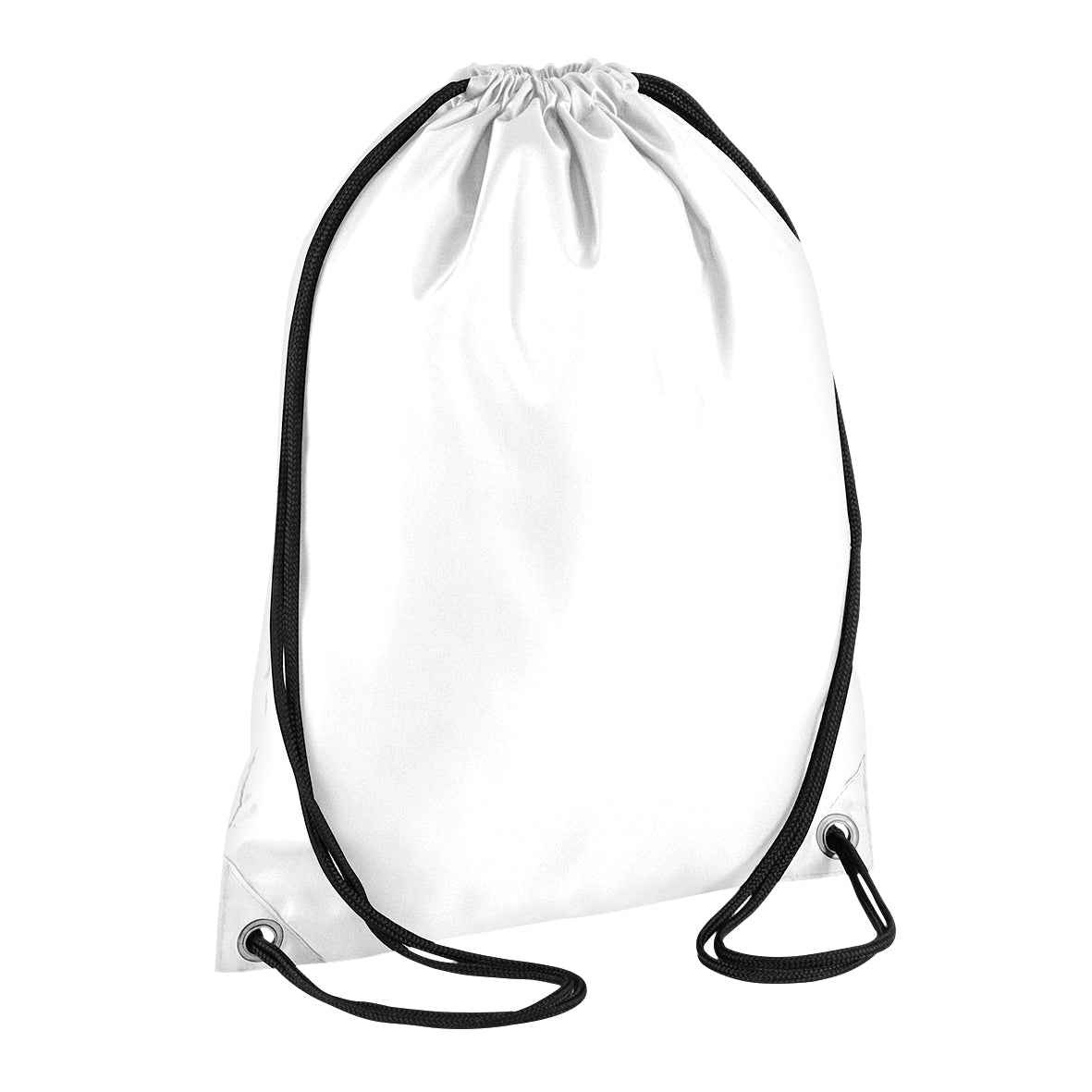 Bagbase Budget Gymsac Water-Resistant Fabric 11L Black Drawcord Multiple Colours