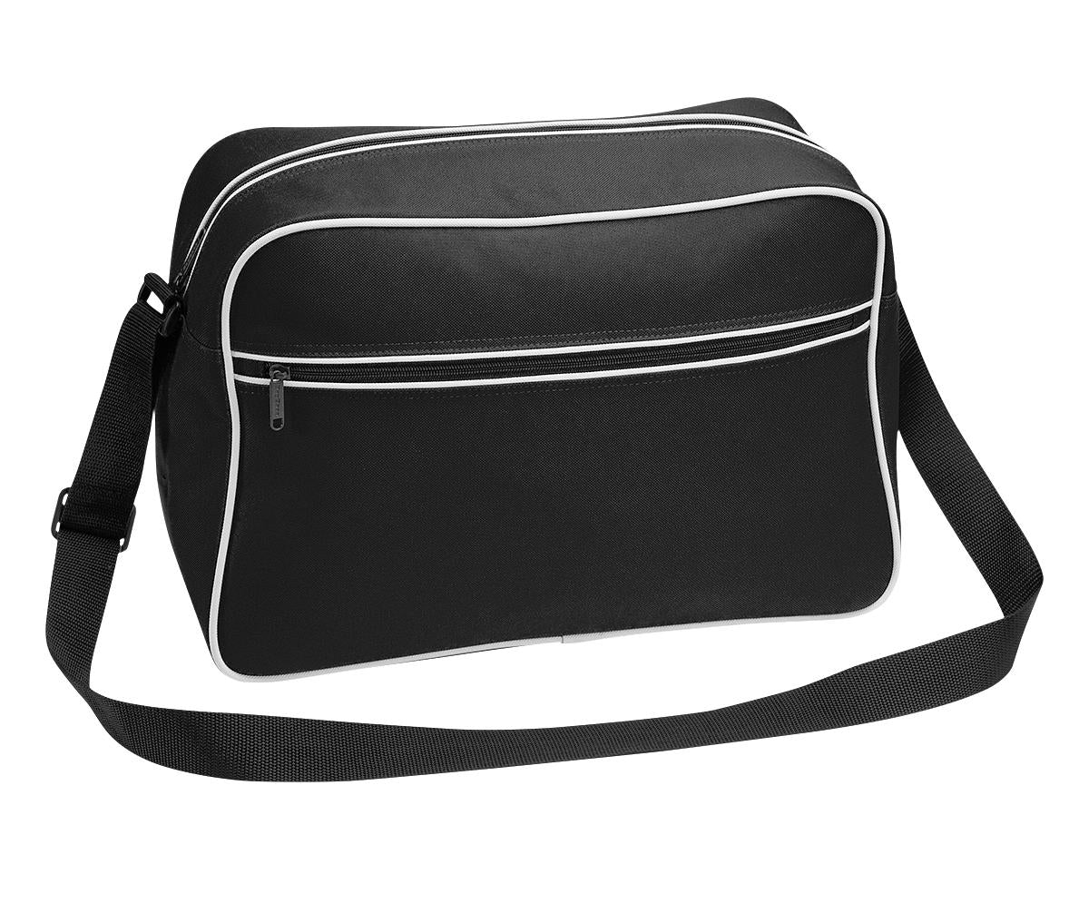 Bagbase Retro Shoulder Bag Adjustable Strap Zipped Pocket 18L Capacity