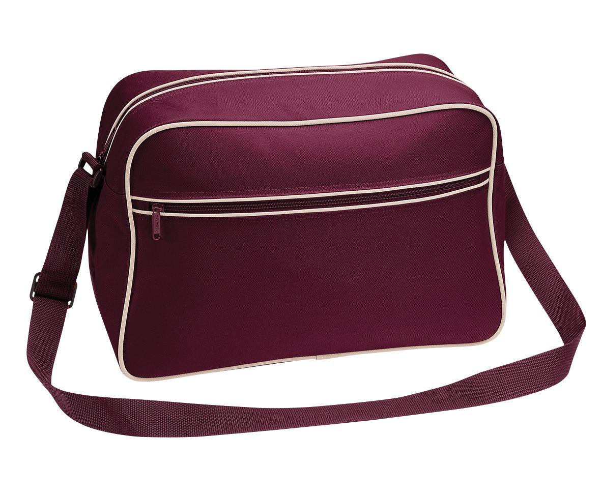 Bagbase Retro Shoulder Bag Adjustable Strap Zipped Pocket 18L Capacity