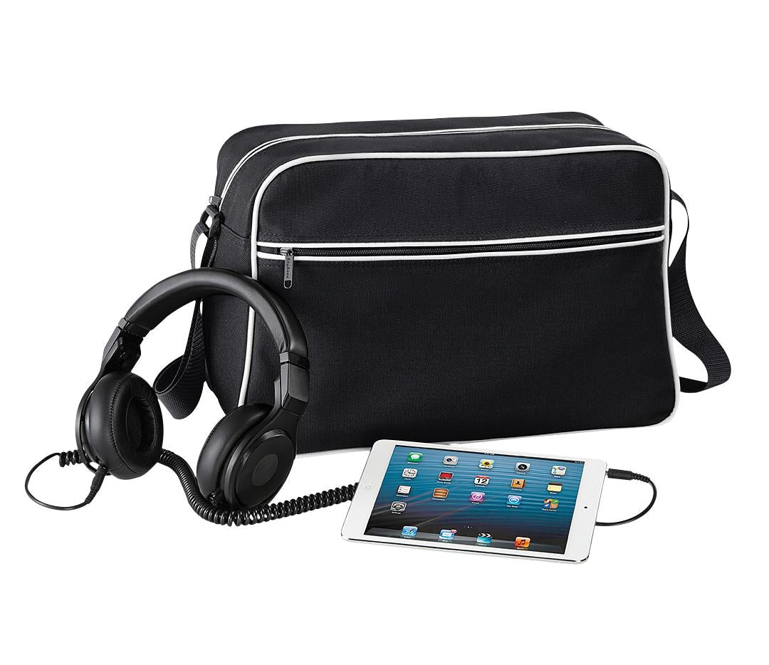Bagbase Retro Shoulder Bag Adjustable Strap Zipped Pocket 18L Capacity