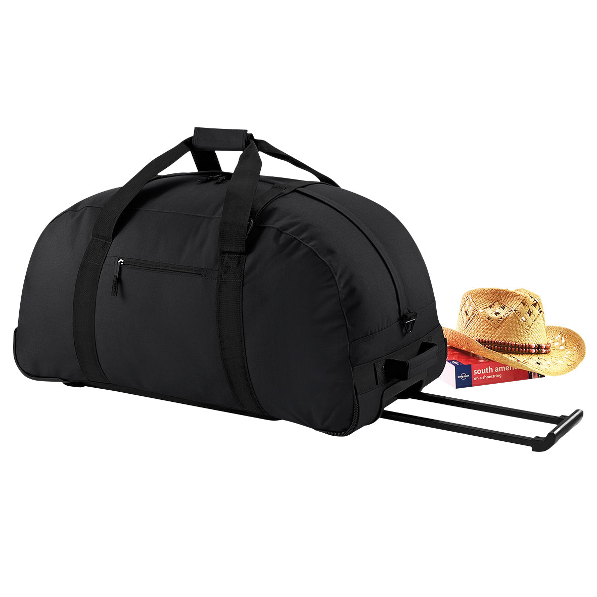 Bagbase Classic Wheelie Holdall 105L with Adjustable Strap & Skate Wheels