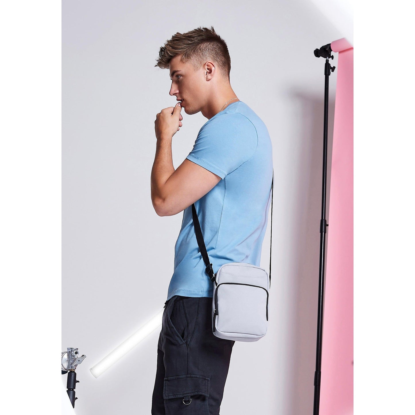 Bagbase Across Body Bag for iPad Mini Adjustable Strap Zippered Pockets
