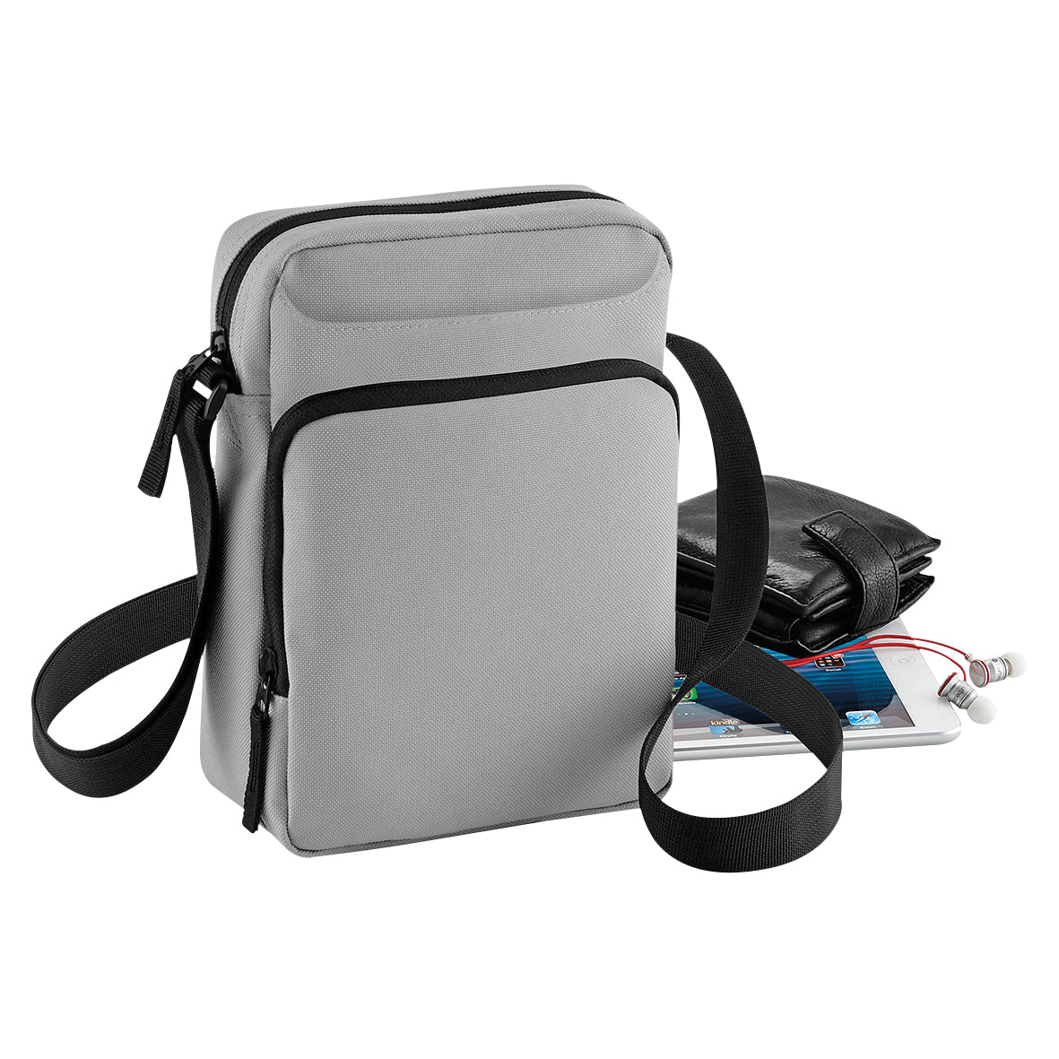 Bagbase Across Body Bag for iPad Mini Adjustable Strap Zippered Pockets