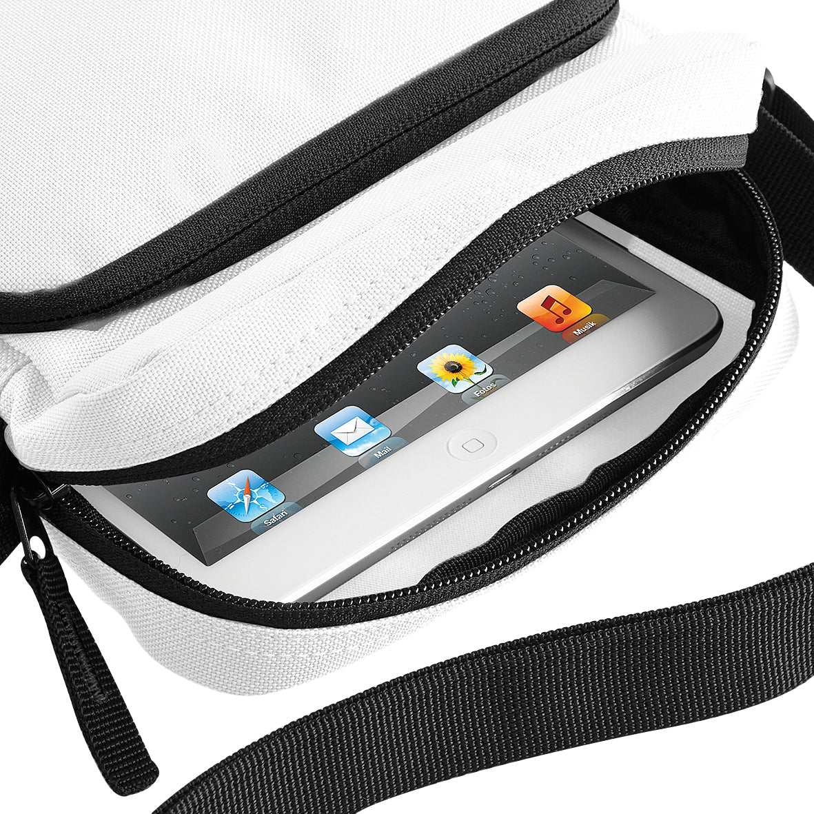 Bagbase Across Body Bag for iPad Mini Adjustable Strap Zippered Pockets