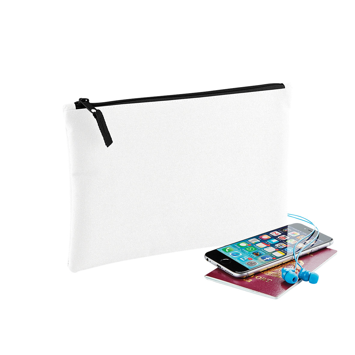 Bagbase Grab Pouch Zipped Tablet Case with TearAway Label 600D Polyester
