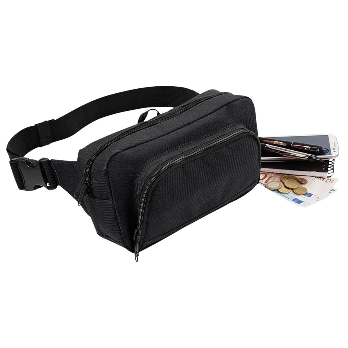 Bagbase Organiser Waistpack Adjustable Belt Headphone Port 2.5L Capacity