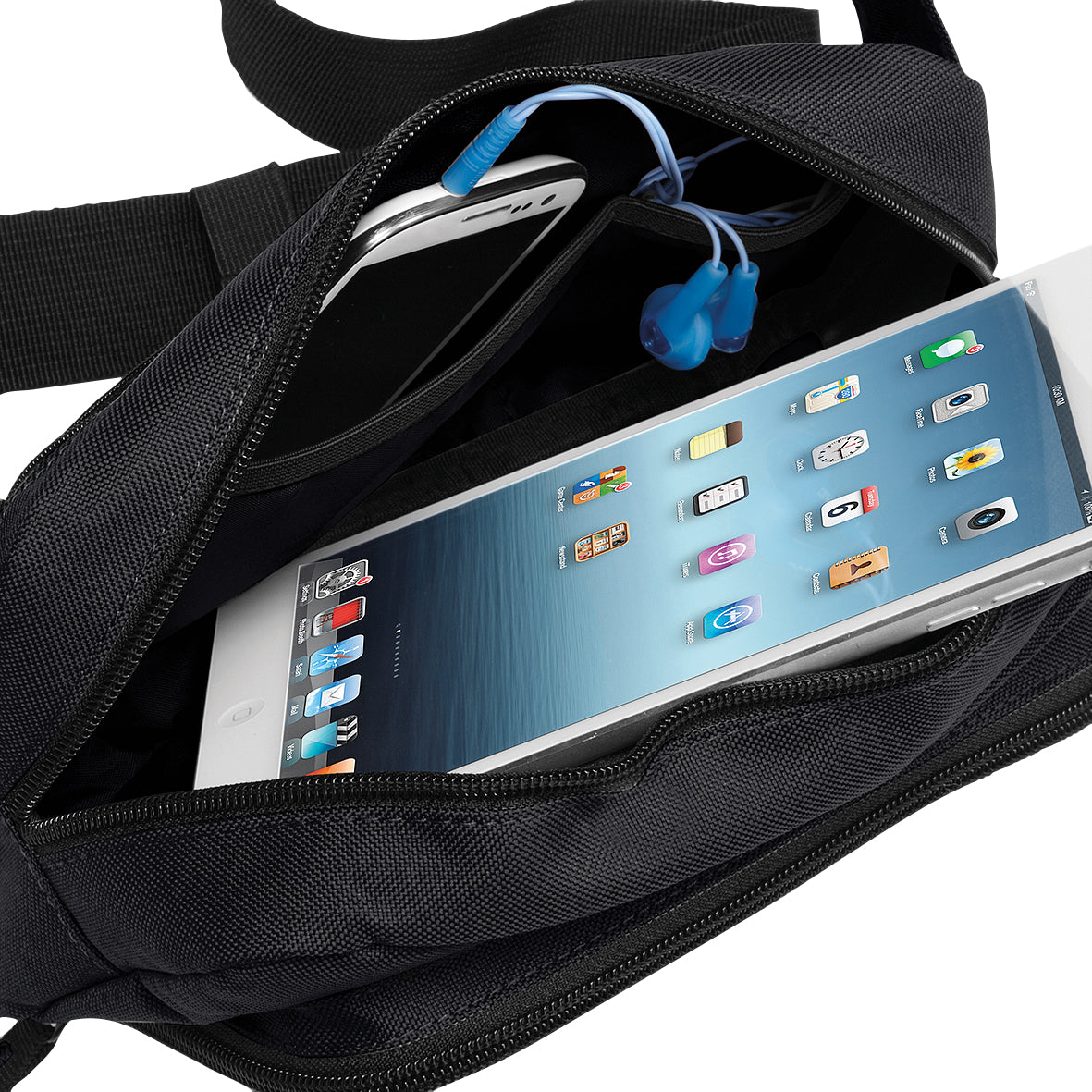 Bagbase Organiser Waistpack Adjustable Belt Headphone Port 2.5L Capacity