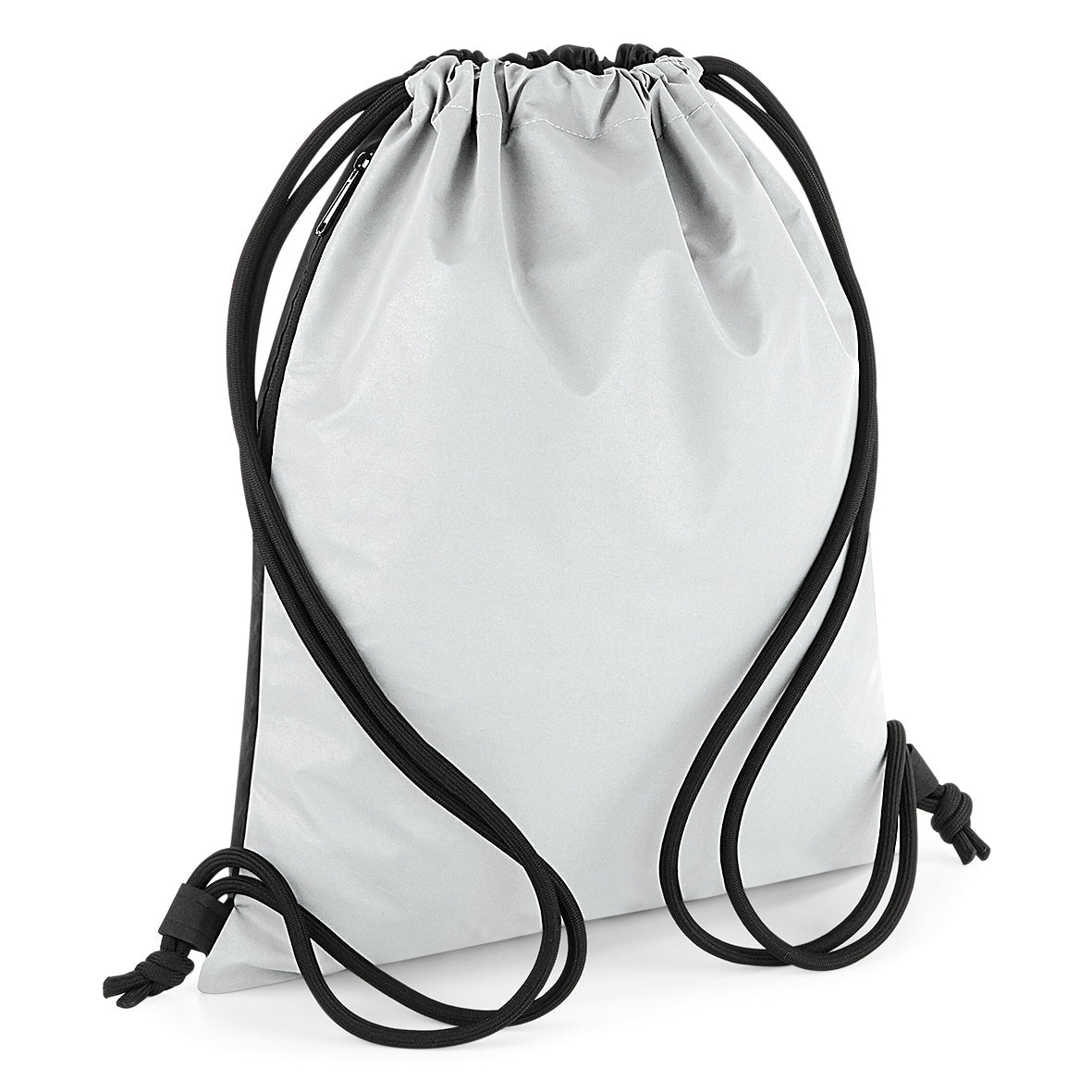 Bagbase Reflective Gymsac Lightweight Durable with Zippered Pocket 15L