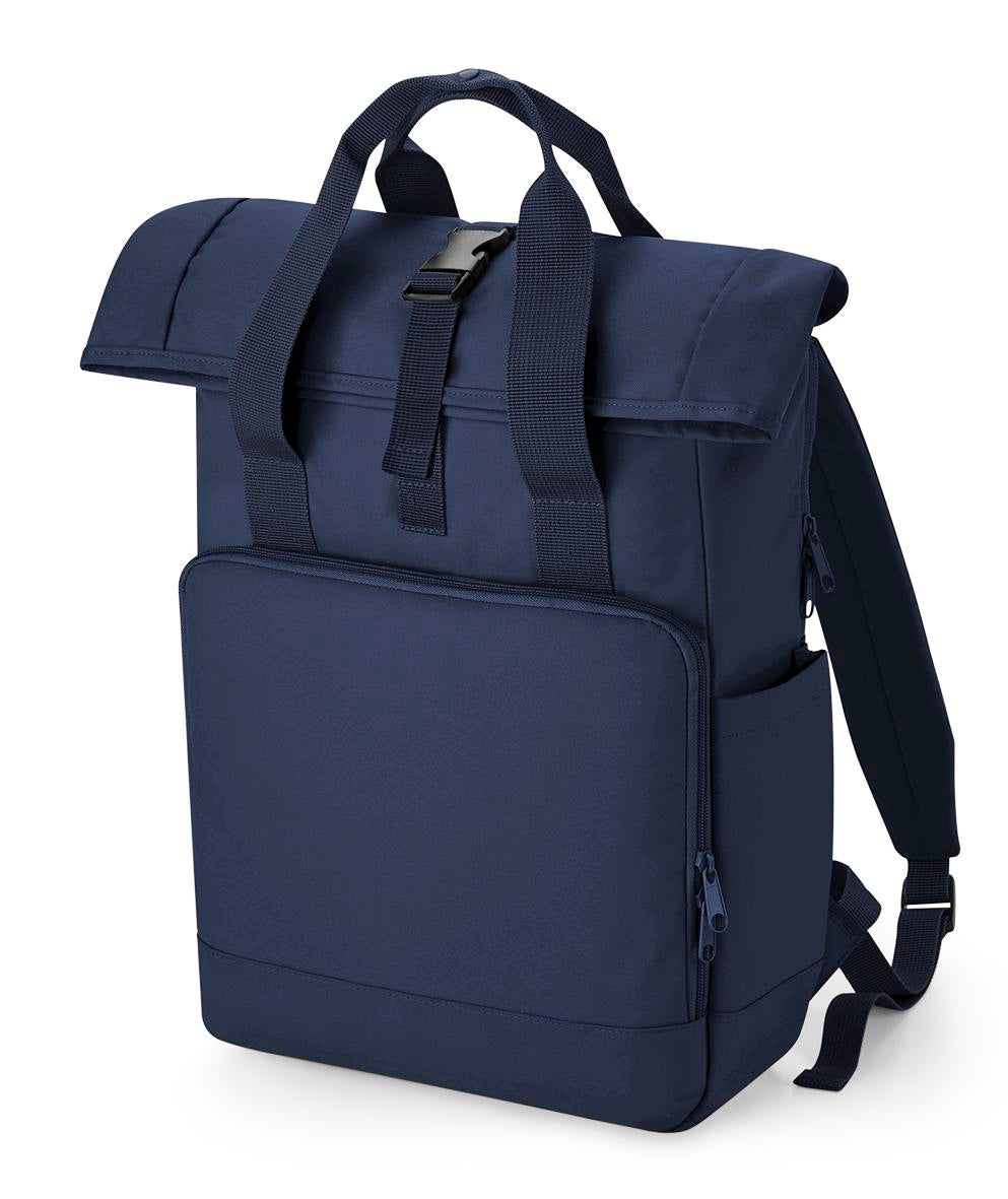 Bagbase Recycled Roll-Top Laptop Backpack 15.6" Eco-Friendly 100% rPET