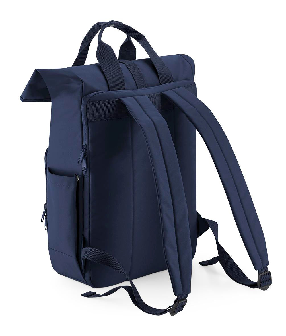 Bagbase Recycled Roll-Top Laptop Backpack 15.6" Eco-Friendly 100% rPET