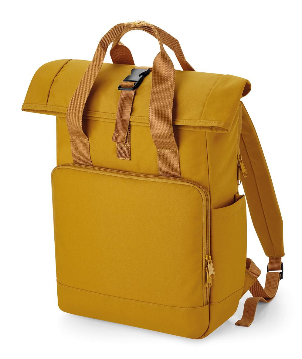 Bagbase Recycled Roll-Top Laptop Backpack 15.6" Eco-Friendly 100% rPET