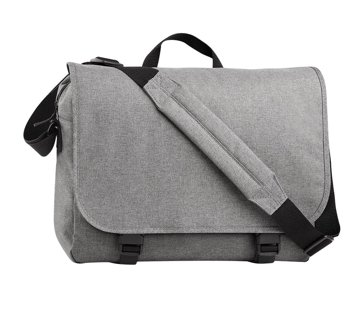 Bagbase Two-Tone Digital Messenger Bag 15.6" Laptop Compatible Adjustable Strap