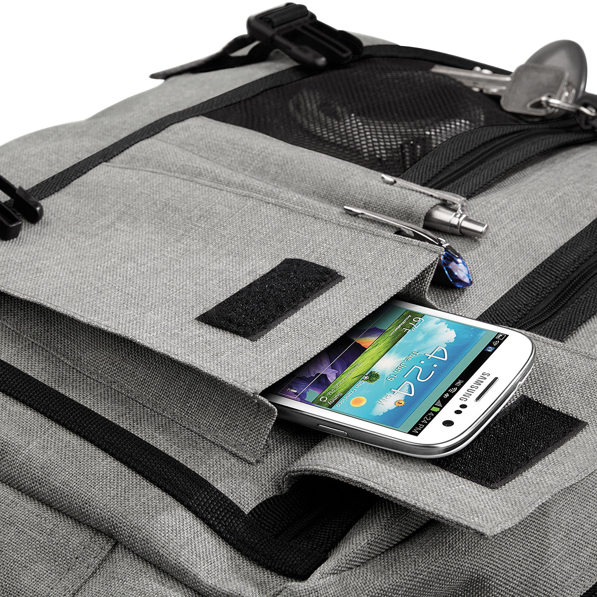 Bagbase Two-Tone Digital Messenger Bag 15.6" Laptop Compatible Adjustable Strap