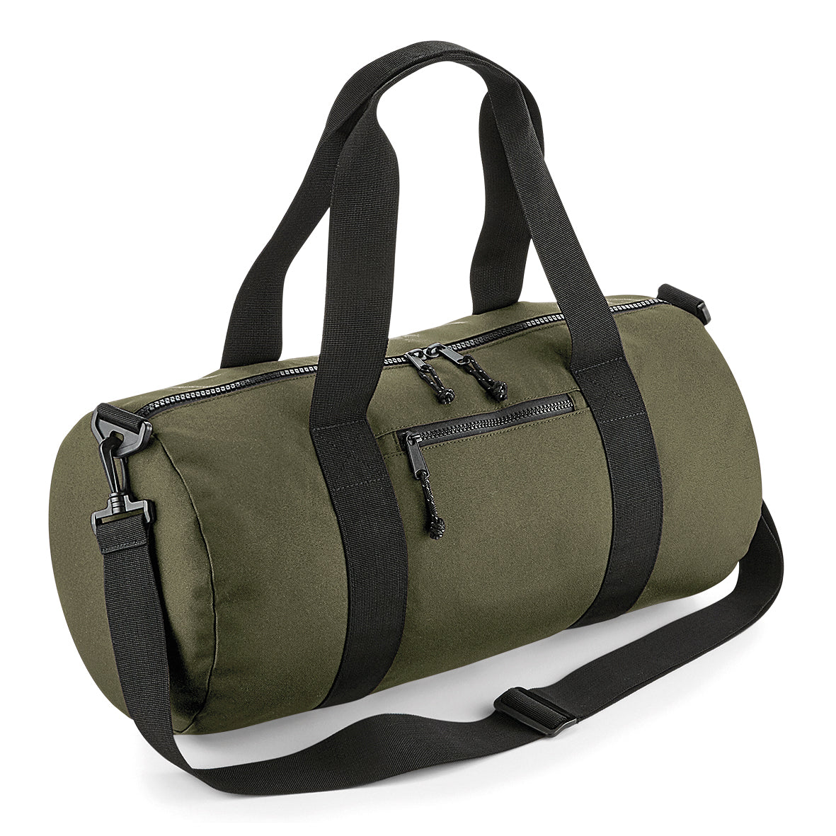Bagbase Recycled Barrel Bag 20L Zippered Compartment Adjustable Strap Eco