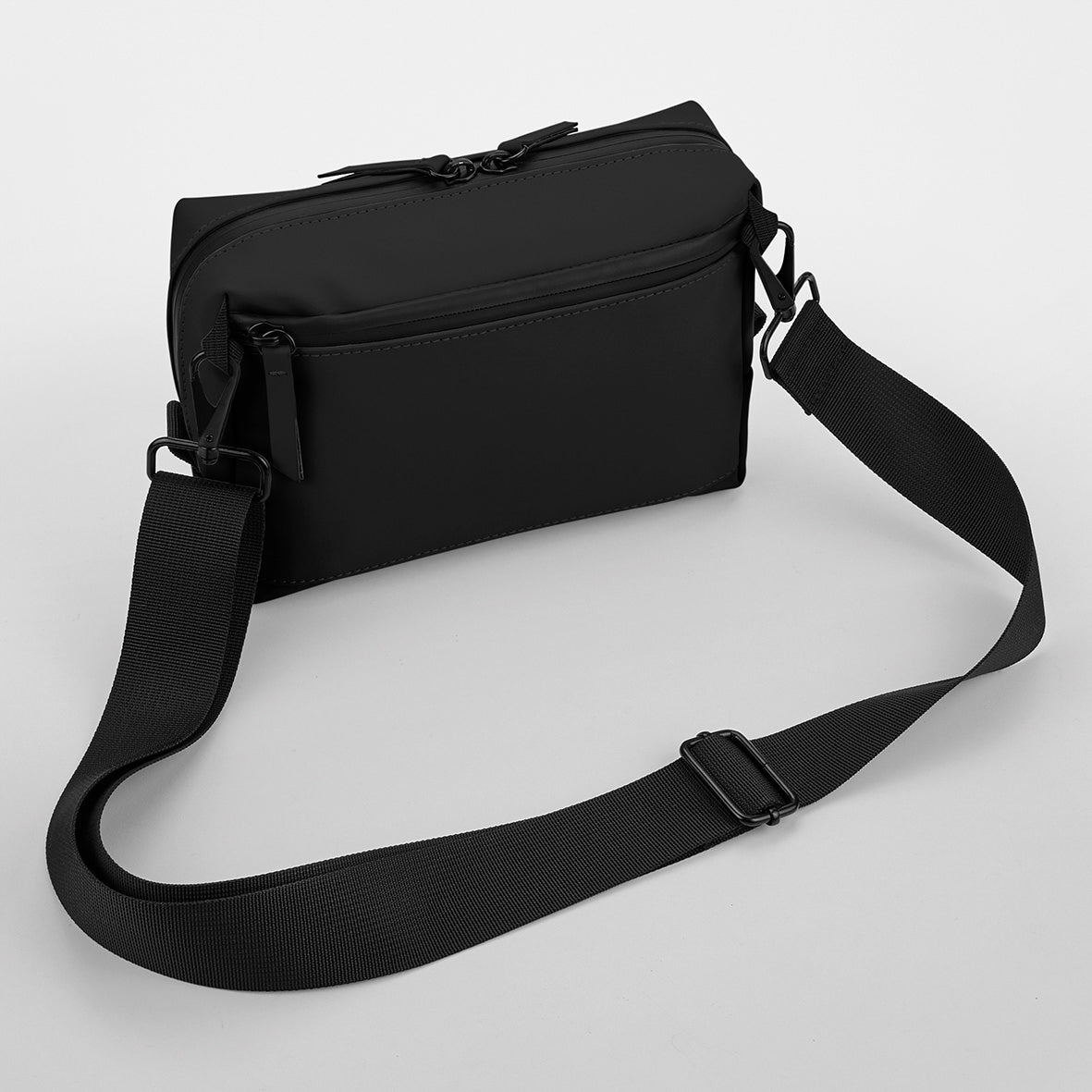 Bagbase Matte PU Cross-Body Bag Water-Repellent Adjustable Strap 1L Capacity