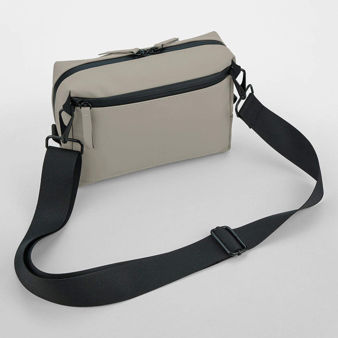 Bagbase Matte PU Cross-Body Bag Water-Repellent Adjustable Strap 1L Capacity