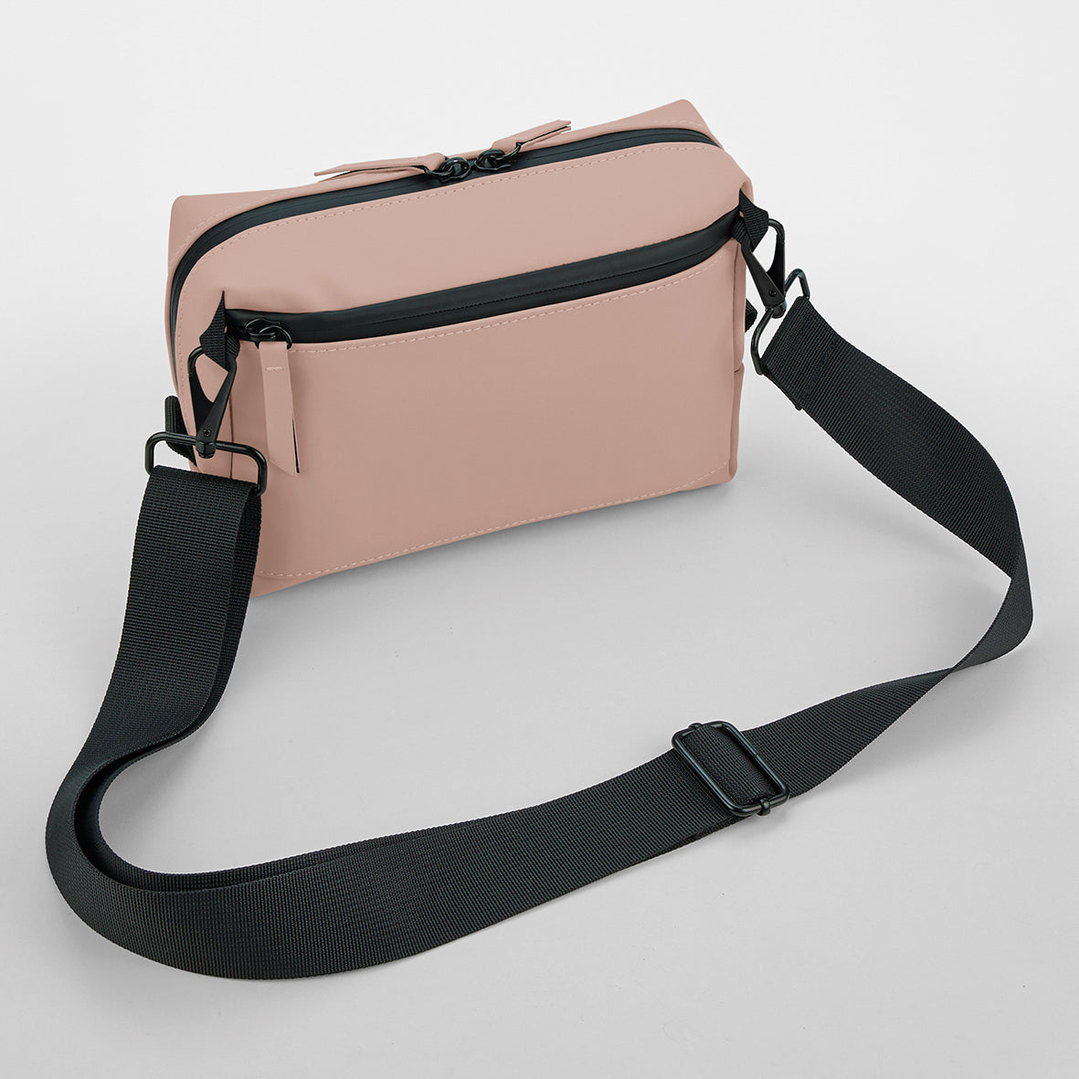 Bagbase Matte PU Cross-Body Bag Water-Repellent Adjustable Strap 1L Capacity