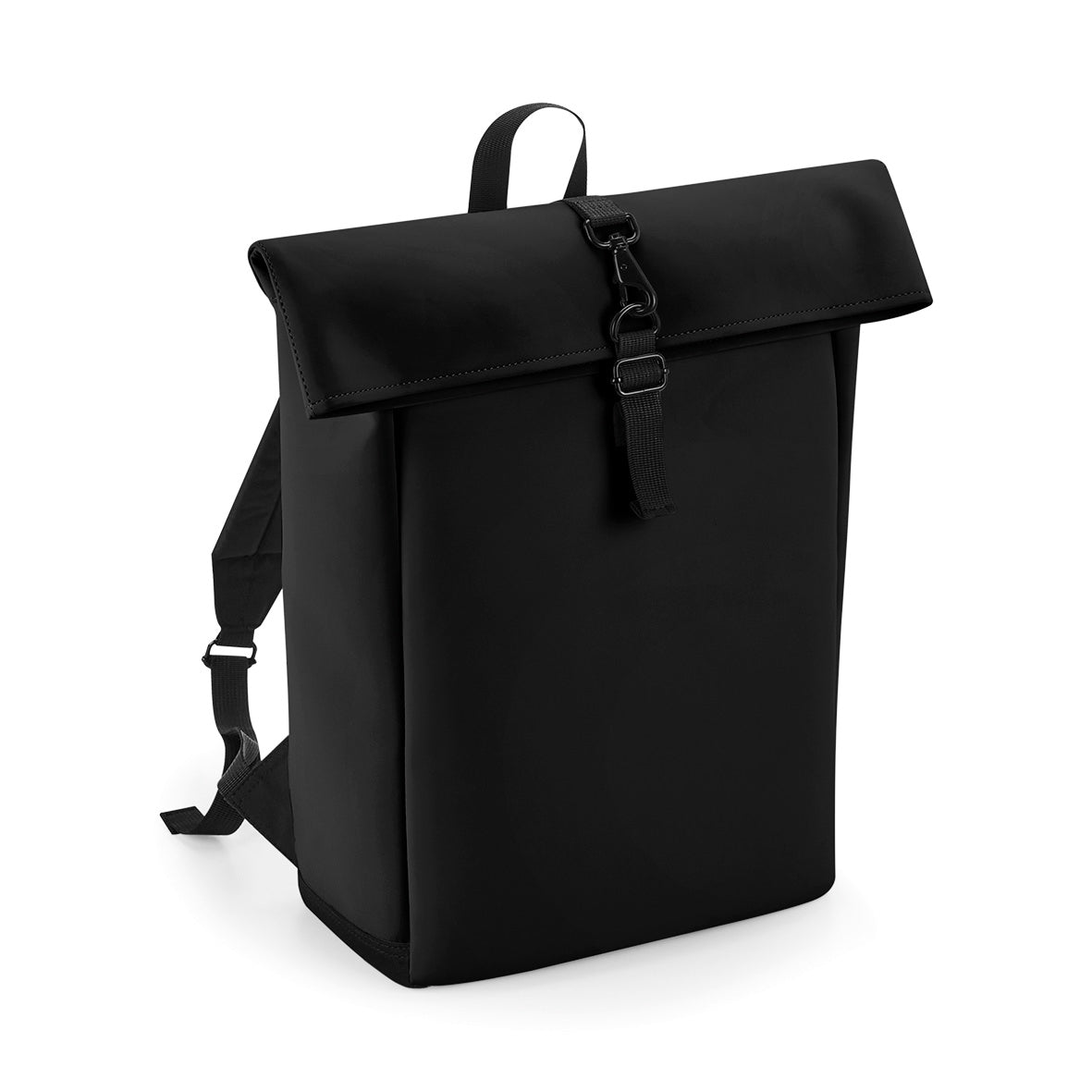Bagbase Matte PU Rolltop Backpack Water-Repellent Padded Laptop Sleeve 15.6"