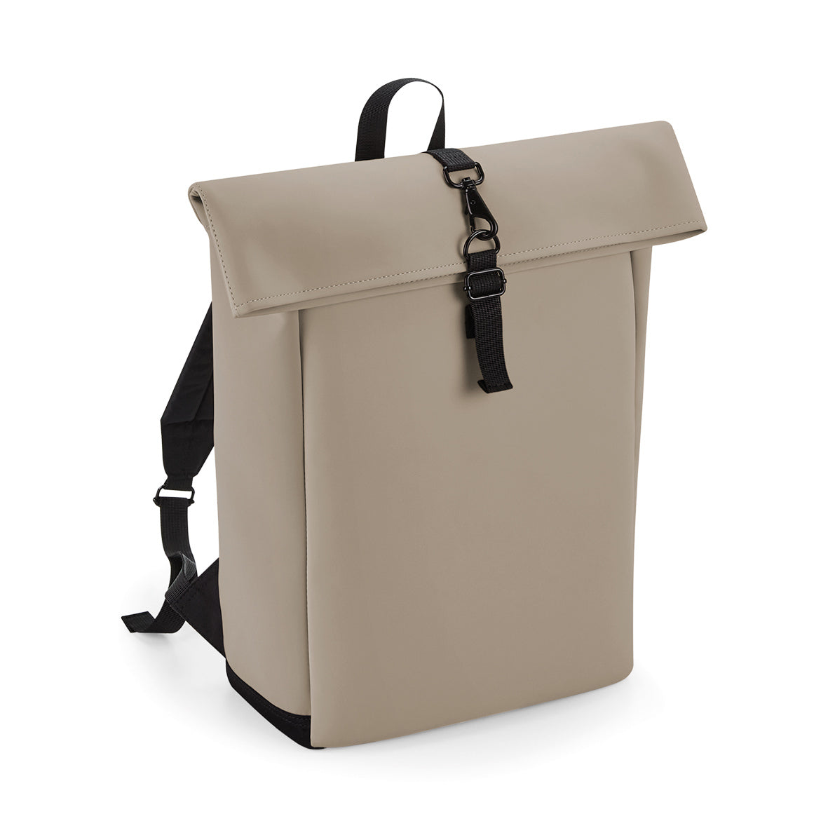 Bagbase Matte PU Rolltop Backpack Water-Repellent Padded Laptop Sleeve 15.6"