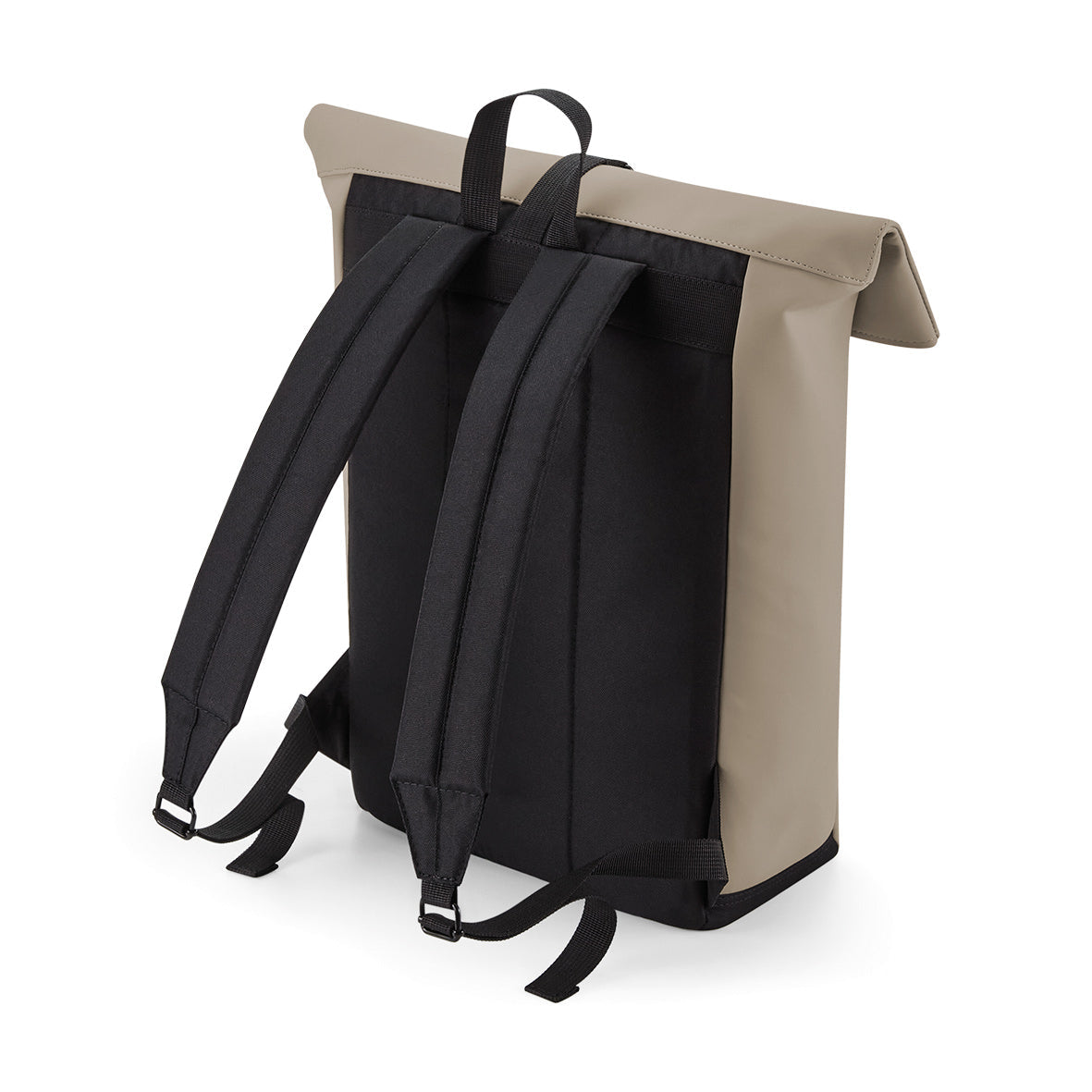 Bagbase Matte PU Rolltop Backpack Water-Repellent Padded Laptop Sleeve 15.6"