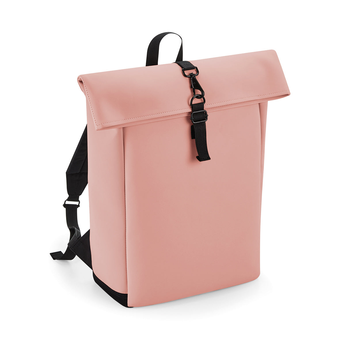 Bagbase Matte PU Rolltop Backpack Water-Repellent Padded Laptop Sleeve 15.6"