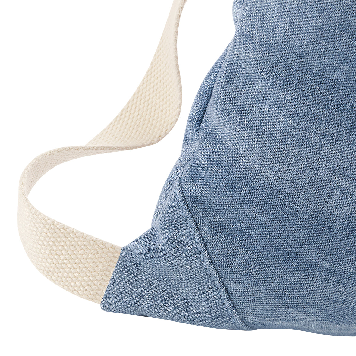 Bagbase Denim Gymsac Drawstring Bag with Cotton Straps and Grab Handles