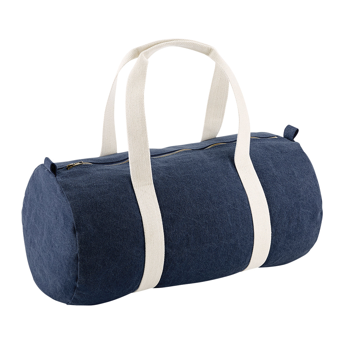 Bagbase Denim Barrel Bag 20L Soft Cotton Gym Holdall Weekend Bag