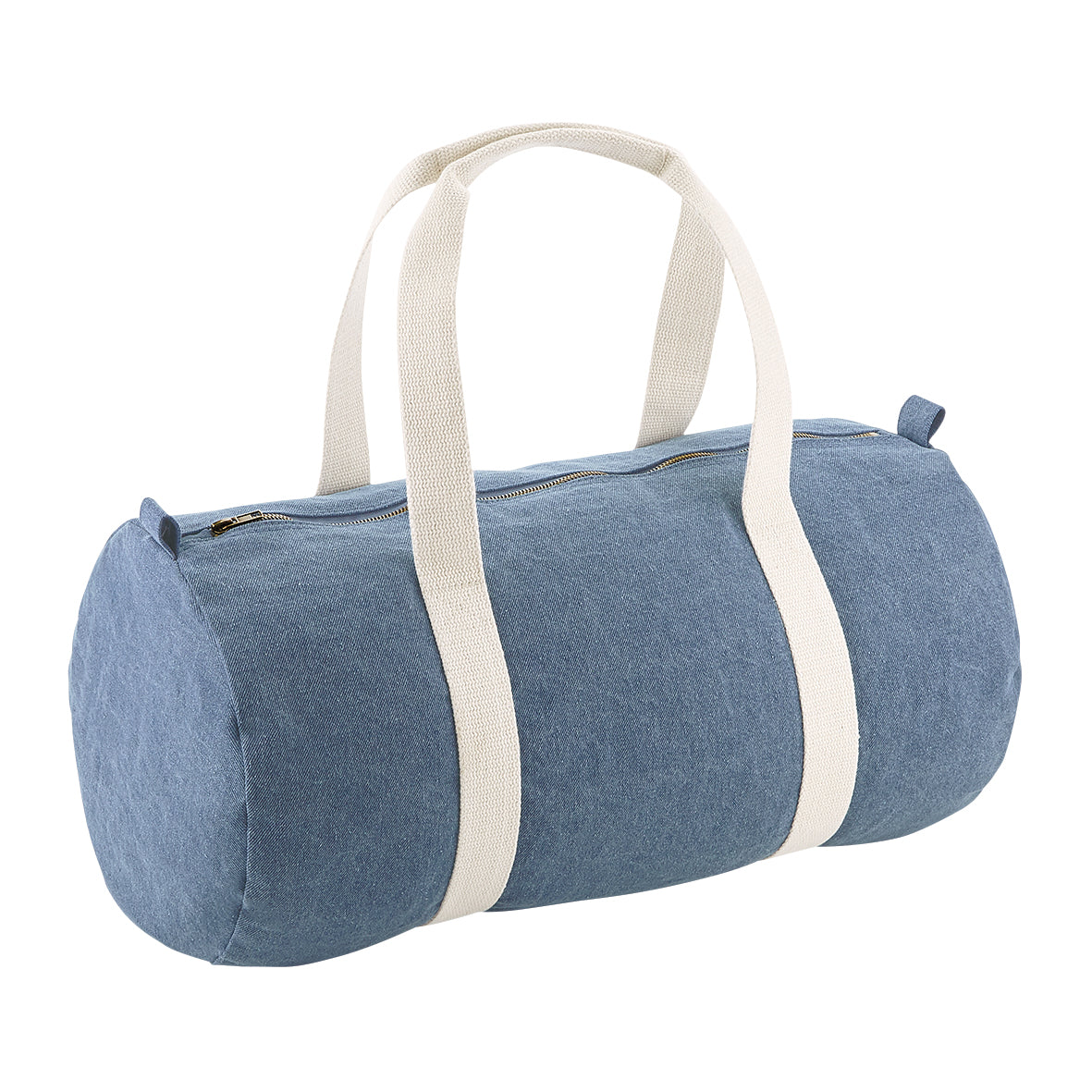 Bagbase Denim Barrel Bag 20L Soft Cotton Gym Holdall Weekend Bag