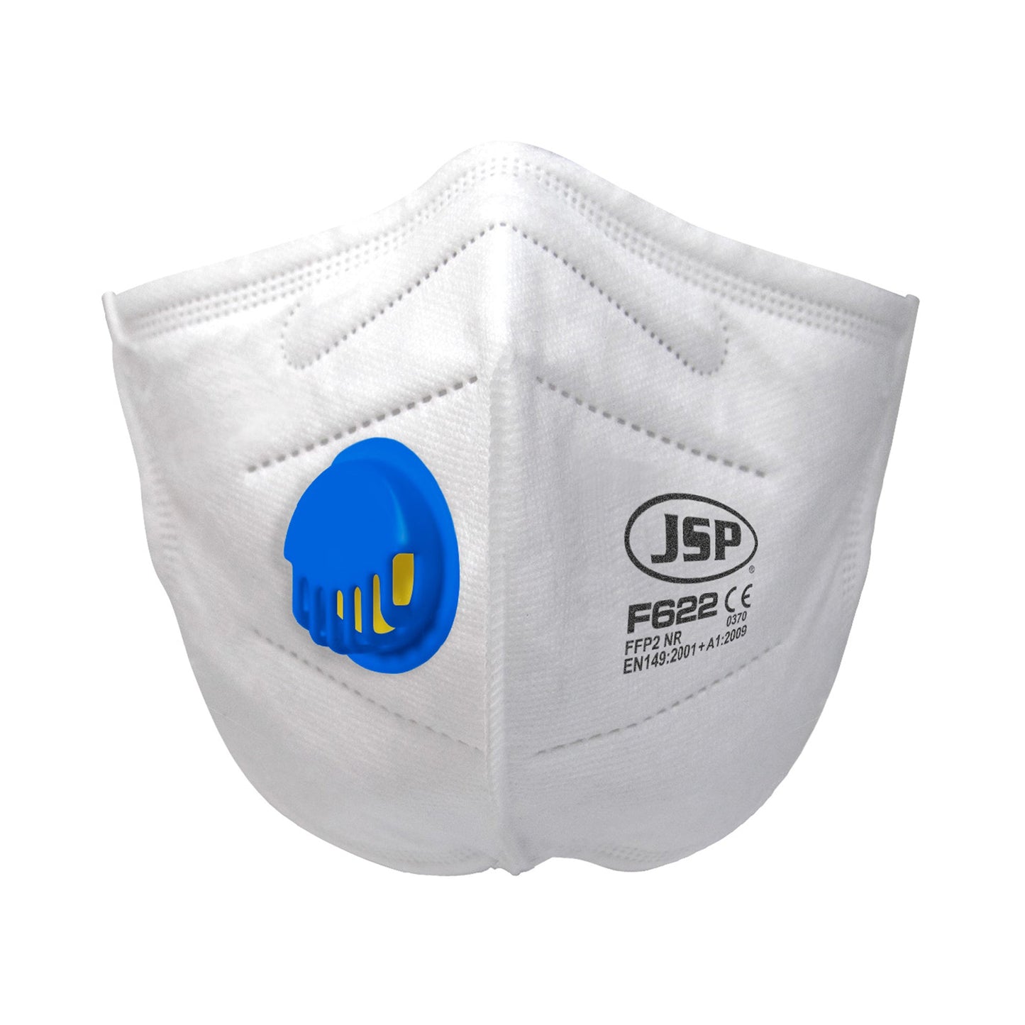 JSP FFP2V Disposable Vertical Fold Flat Mask Box of 30 with Exhalation Valve