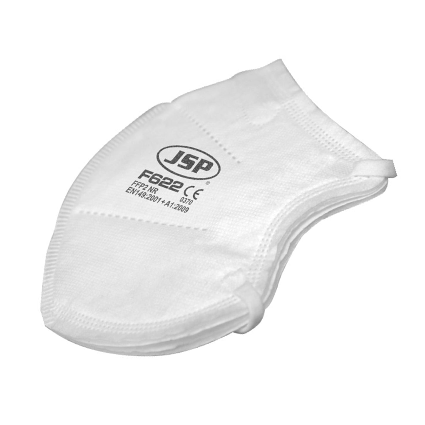 JSP FFP2V Disposable Vertical Fold Flat Mask Pack of 2 with Exhalation Valve