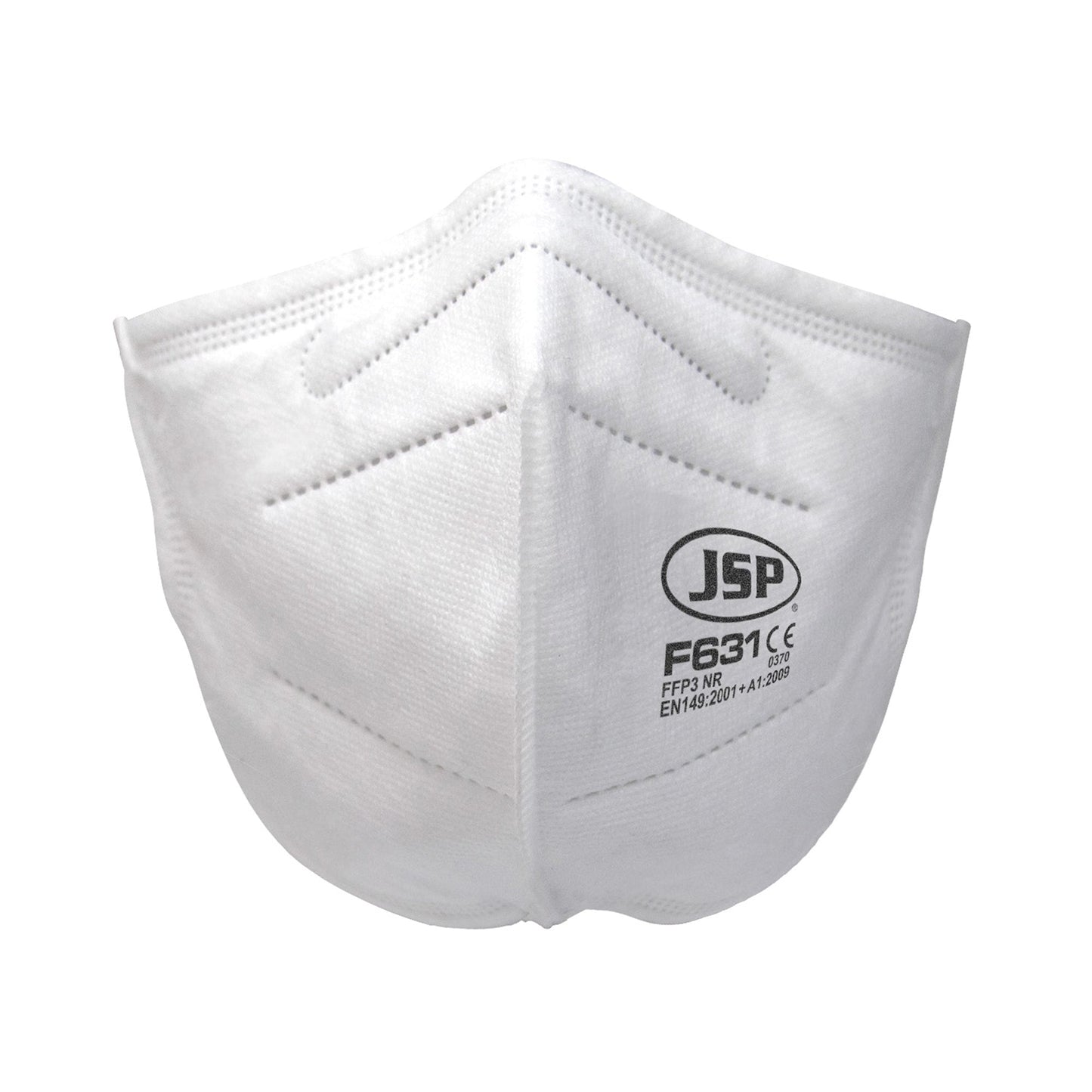 JSP FFP3 Disposable Vertical Fold Flat Mask F631 Box of 40 with Adjustable Fit