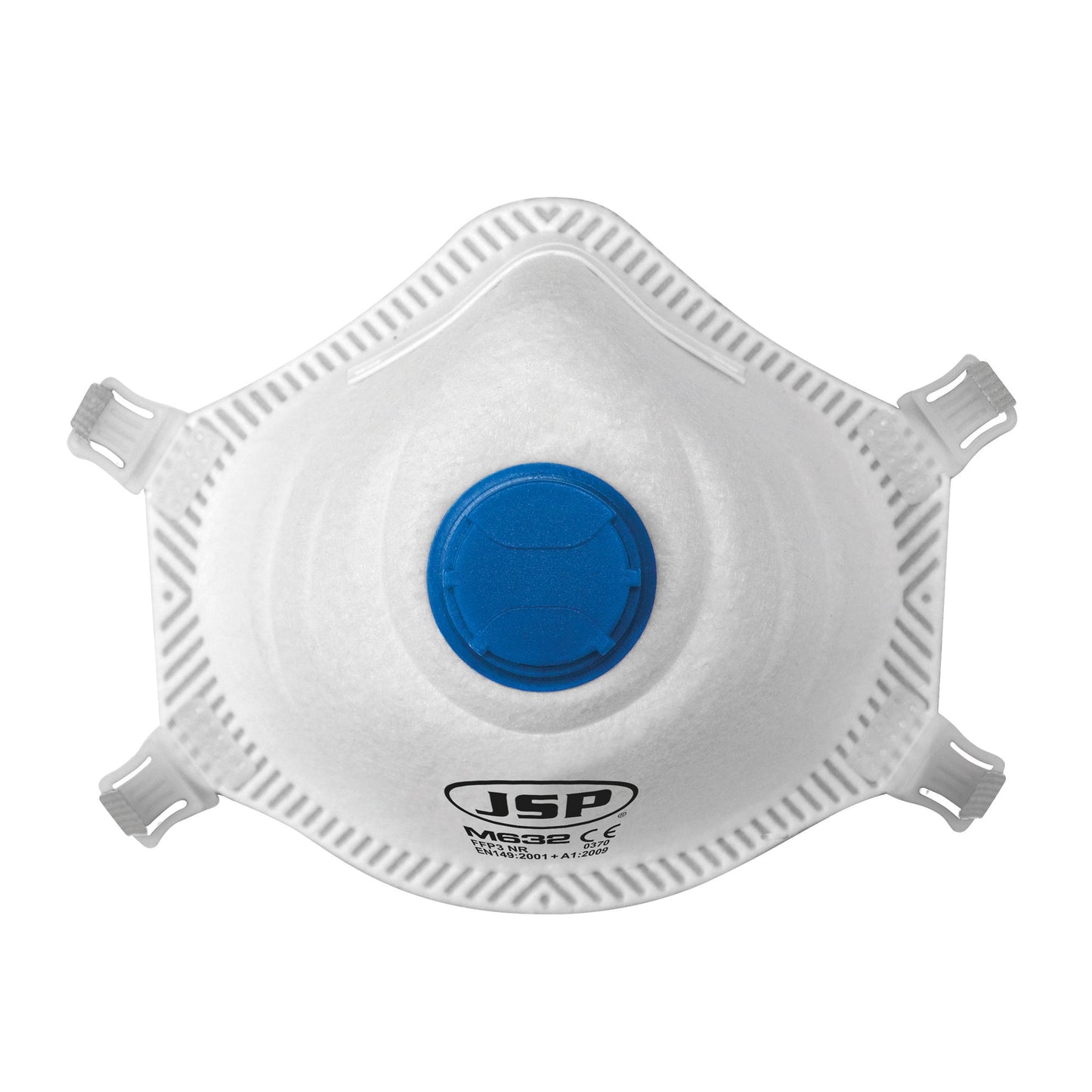 JSP FFP3 Moulded Disposable Masks with Exhalation Valve - Box of 10
