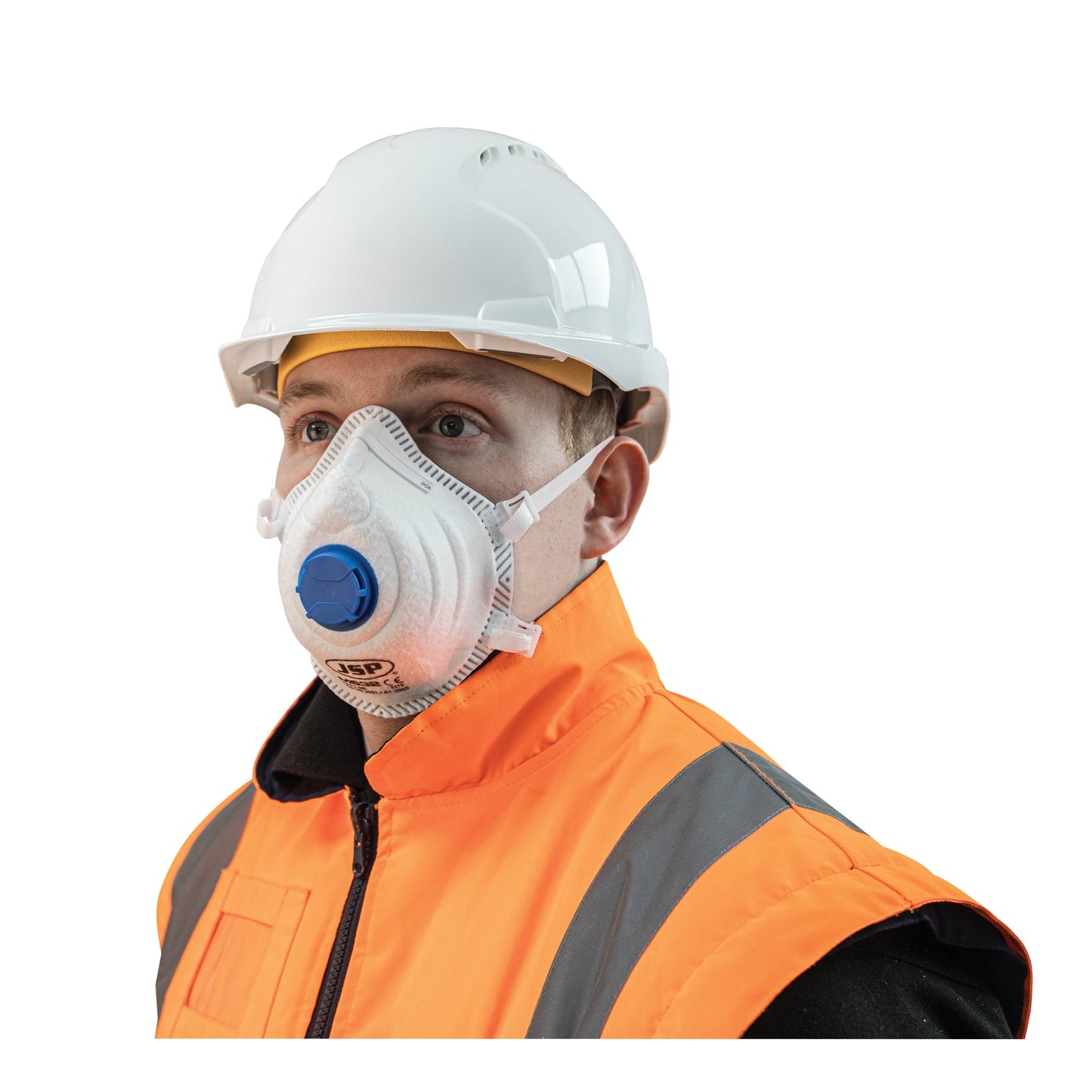 JSP FFP3 Moulded Disposable Masks with Exhalation Valve - Box of 10
