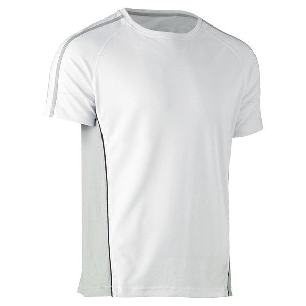 Bisley Tee Contrast Painters 140gsm White #colour_white