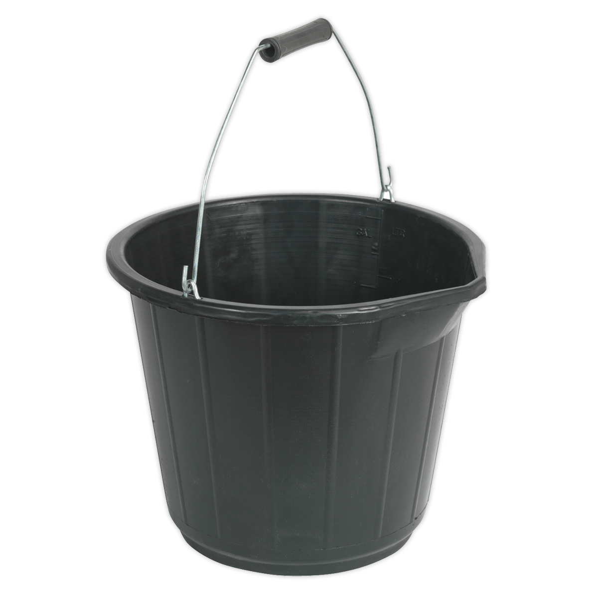Sealey 14L Composite Bucket with Pouring Spout and Comfort Grip Handle