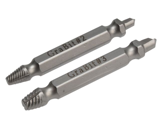 BOA Grabit Screw & Bolt Remover Set 2 Piece for Damaged Screws and Bolts