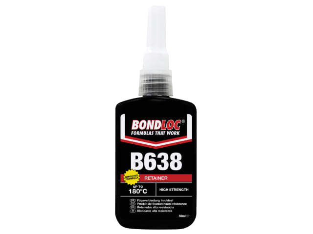 Bondloc B638 High Strength Retaining Compound 50ml Urethane Green Adhesive
